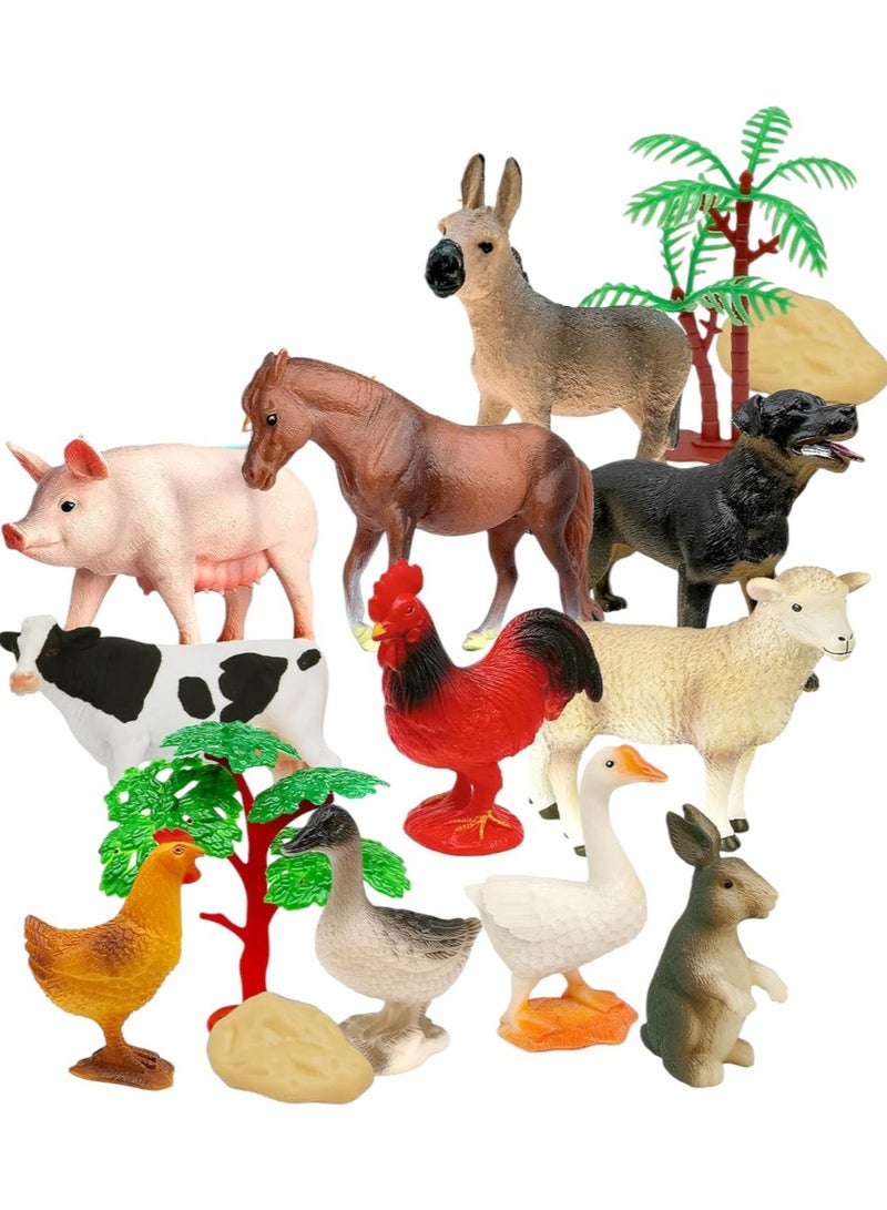 Toy Box Farm Animals Figure Toys Set Non Toxic Multicolored 3+ Year - Image 1